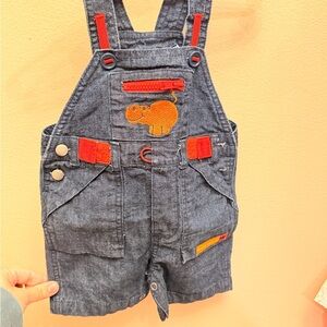 Vintage Hippo Overalls